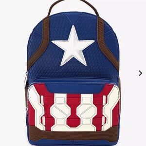 Loungefly Marvel Blue and White Backpack
